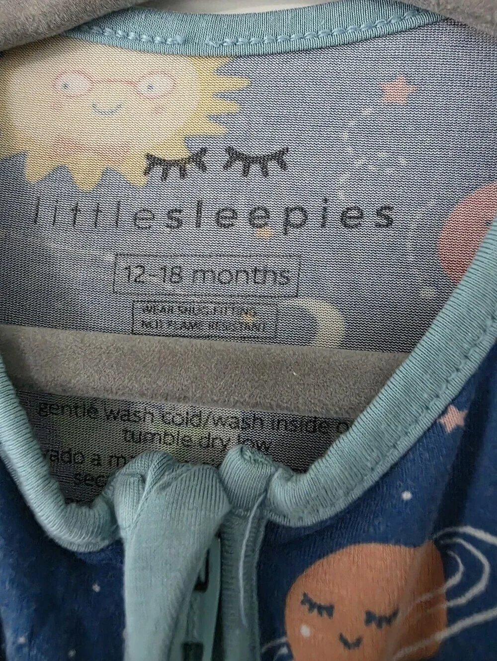 Little Sleepies Bamboo Zippy - Discontinued OG Space Solar System Planets